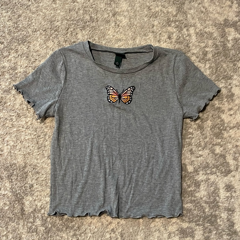 NWOT Butterfly Baby Tee